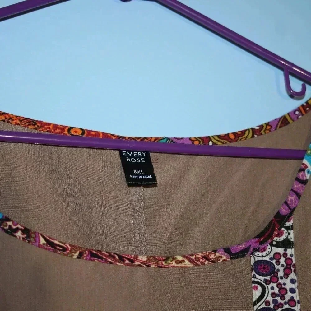 Emery Rose Brand 5xl Brown Top - Picture 6 of 11